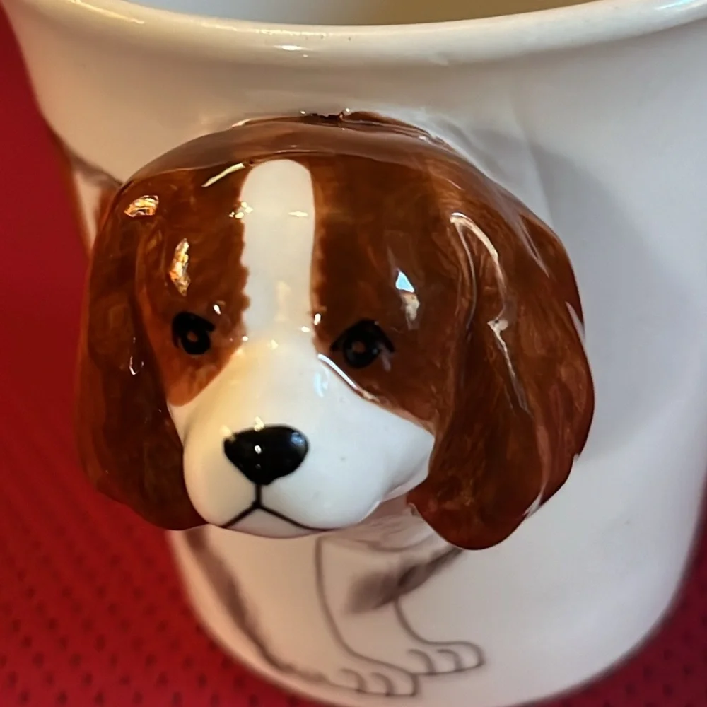 Spaniel Ceramic Cup 3-D Handle Dog Lover - Picture 4 of 9